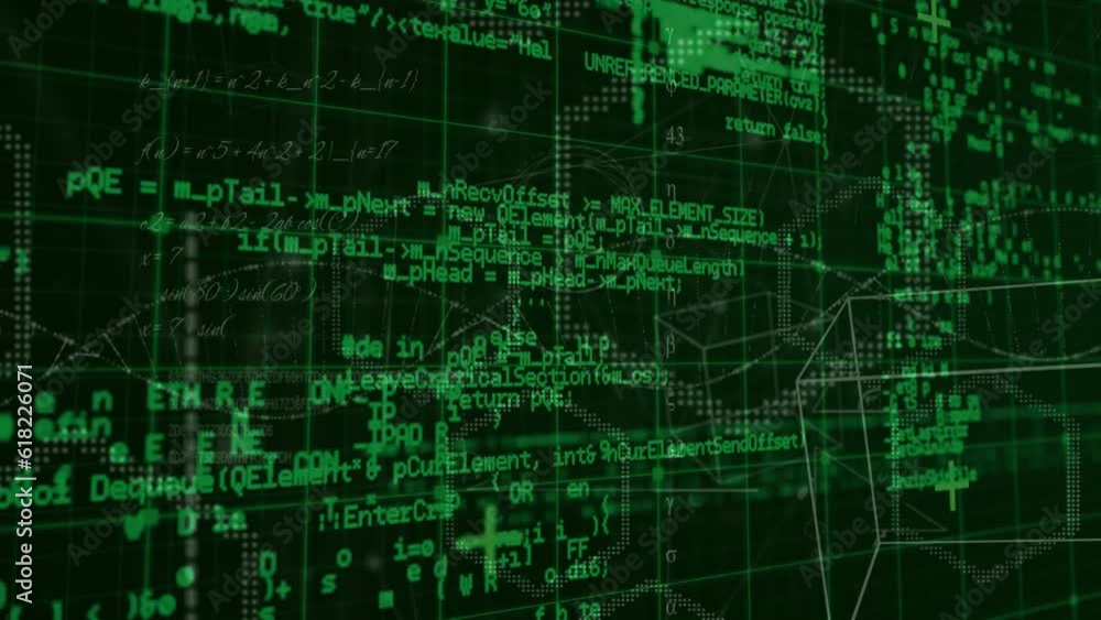 Animation of data processing over grid Animation of data processing over grid