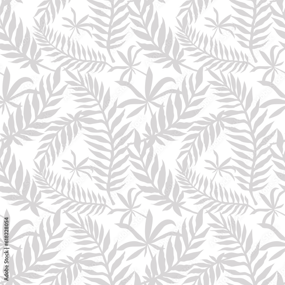 Palm Leaf Seamless Background. Monochrome pattern tropical leaf. Palm Leaf Seamless Background. Monochrome pattern tropical leaf.