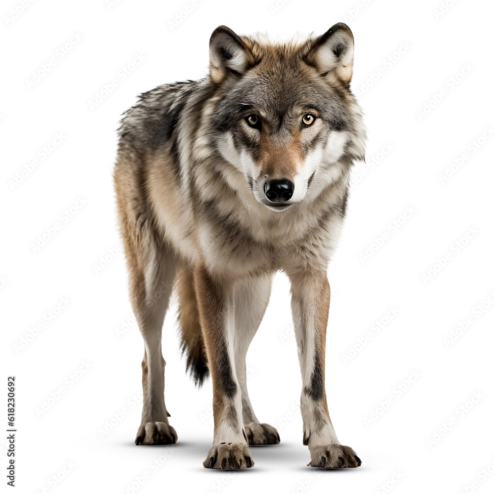 Wolf-transformed on transparent png background
