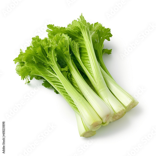 Celery isolated on white background .Generative Ai.
