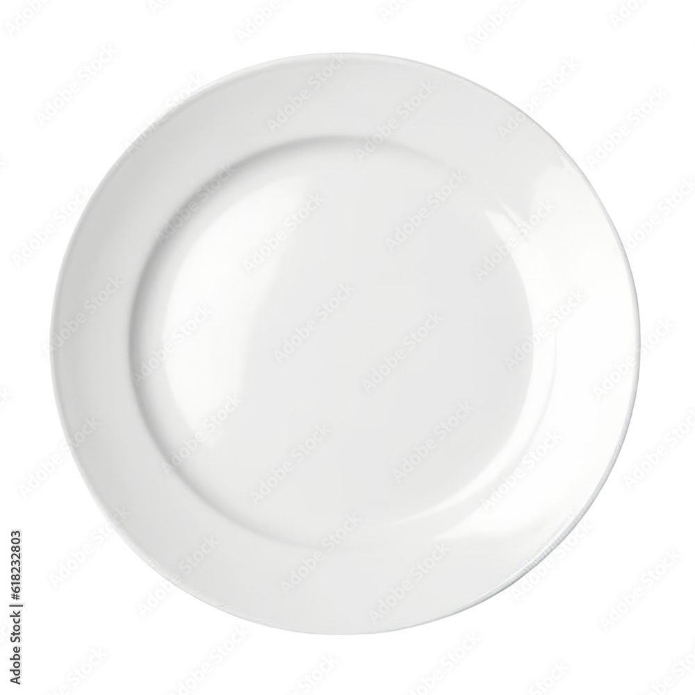 white plate isolated on transparent background cutout white plate isolated on transparent background cutout