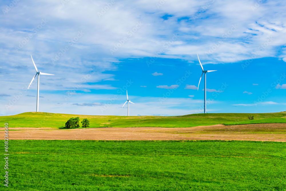 Fototapeta premium Wind turbine in the field