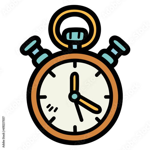 chronometer filled outline icon style