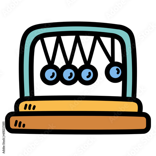 newton cradle filled outline icon style