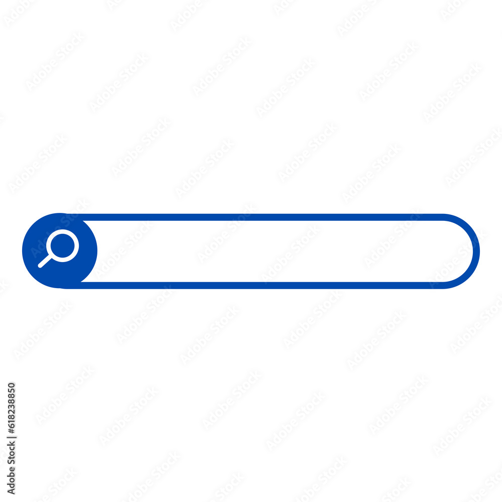 Search Bar and Magnifying Glass Icon Set Design. Search Bar and Magnifying Glass Icon Set Design.