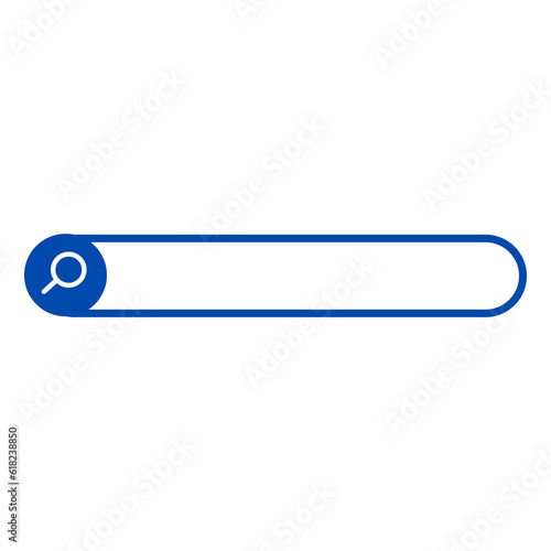 Search Bar and Magnifying Glass Icon Set Design.