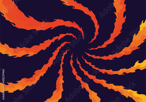 Comic book flame background. Cartoon explosion element. Boom cloud and flame, smoke and explode. Boom effect vector element for game design