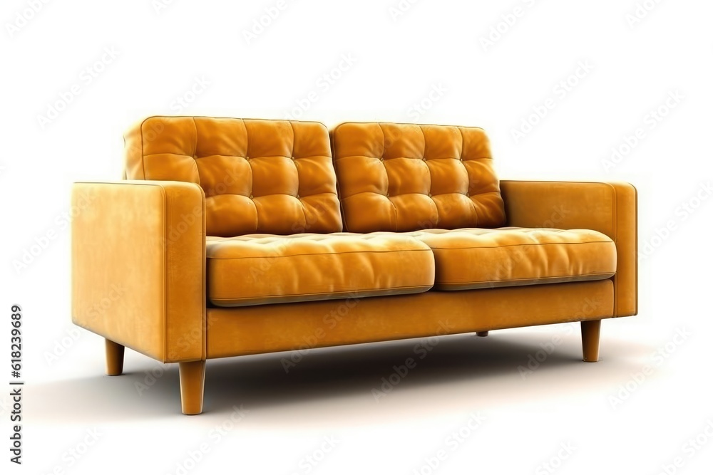 photo of 3d modern sofa on a white background photo of 3d modern sofa on a white background