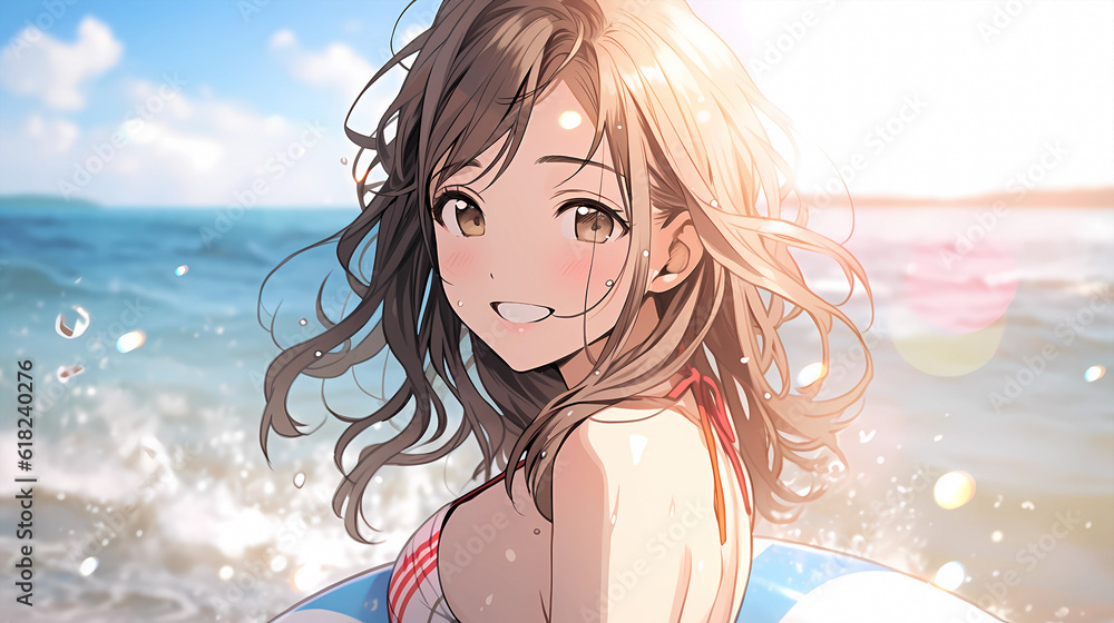 hand drawn cartoon anime cool swimsuit girl illustration in summer
hand drawn cartoon anime cool swimsuit girl illustration in summer