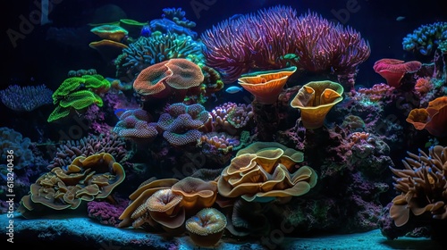 Fototapeta Naklejka Na Ścianę i Meble -  A mesmerizing of a vibrant coral reef