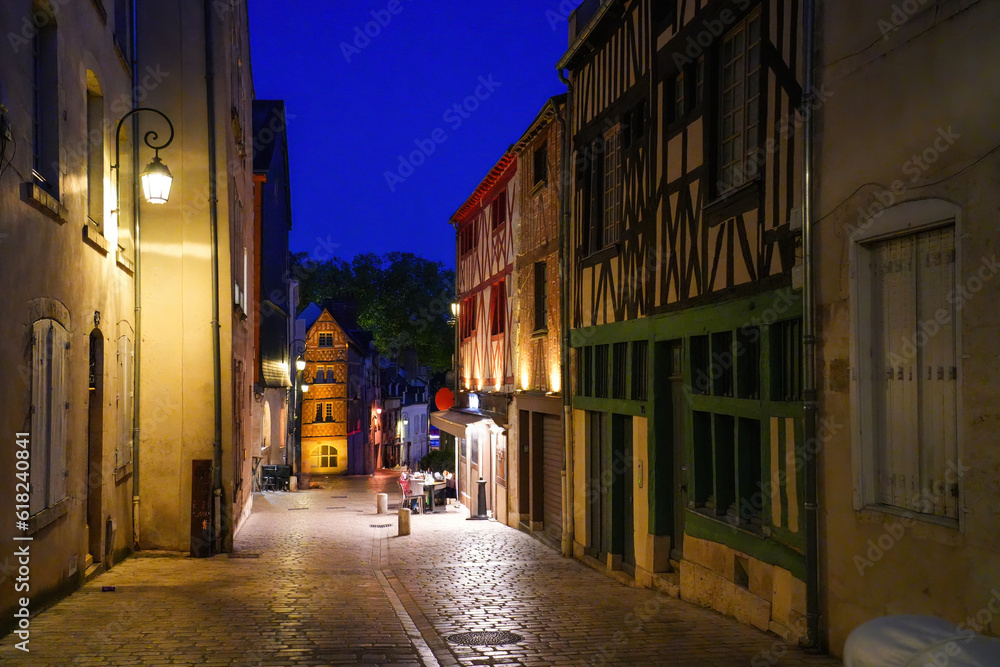 Half-timbered houses on the Rue de la Poterne (