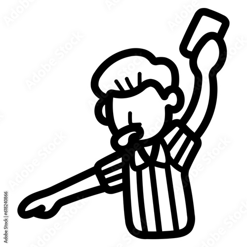 referee line icon style