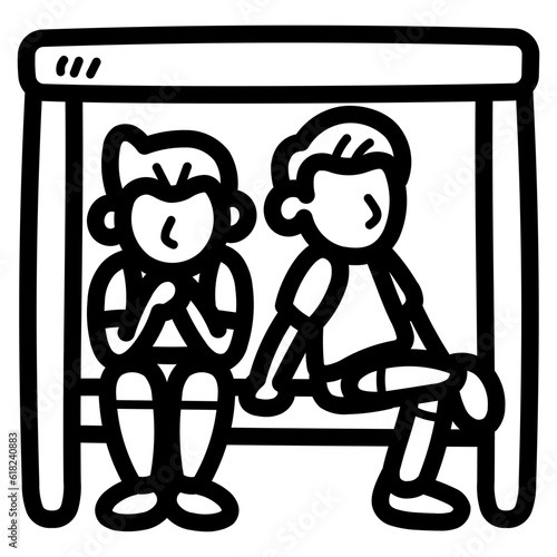 substitute line icon style