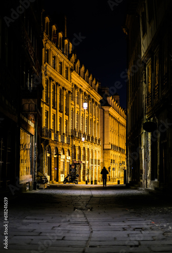 Rennes centre ville - la nuit