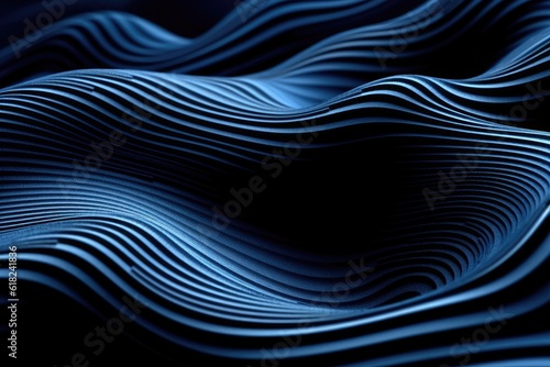 photo of an horizontal artificial blue topography