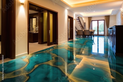Not at all an ordinary epoxy floor that attracts all the attention in the apartment. It gives your home an amazing luxury that everyone will envy. Generative AI Technology 