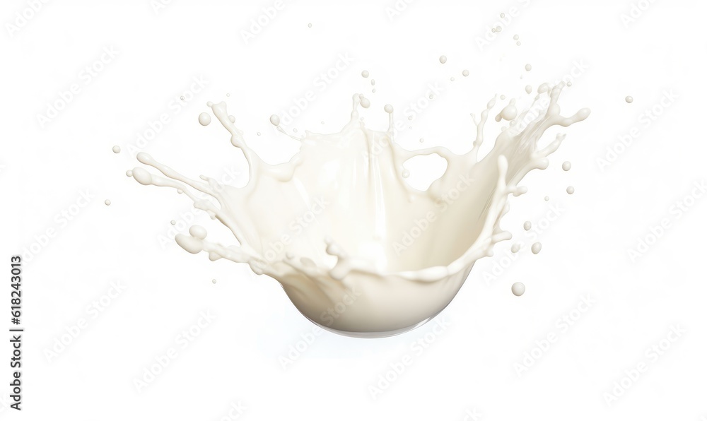 Isolated Milk Splash Isolated Milk Splash