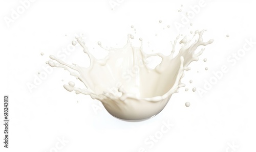 Isolated Milk Splash
