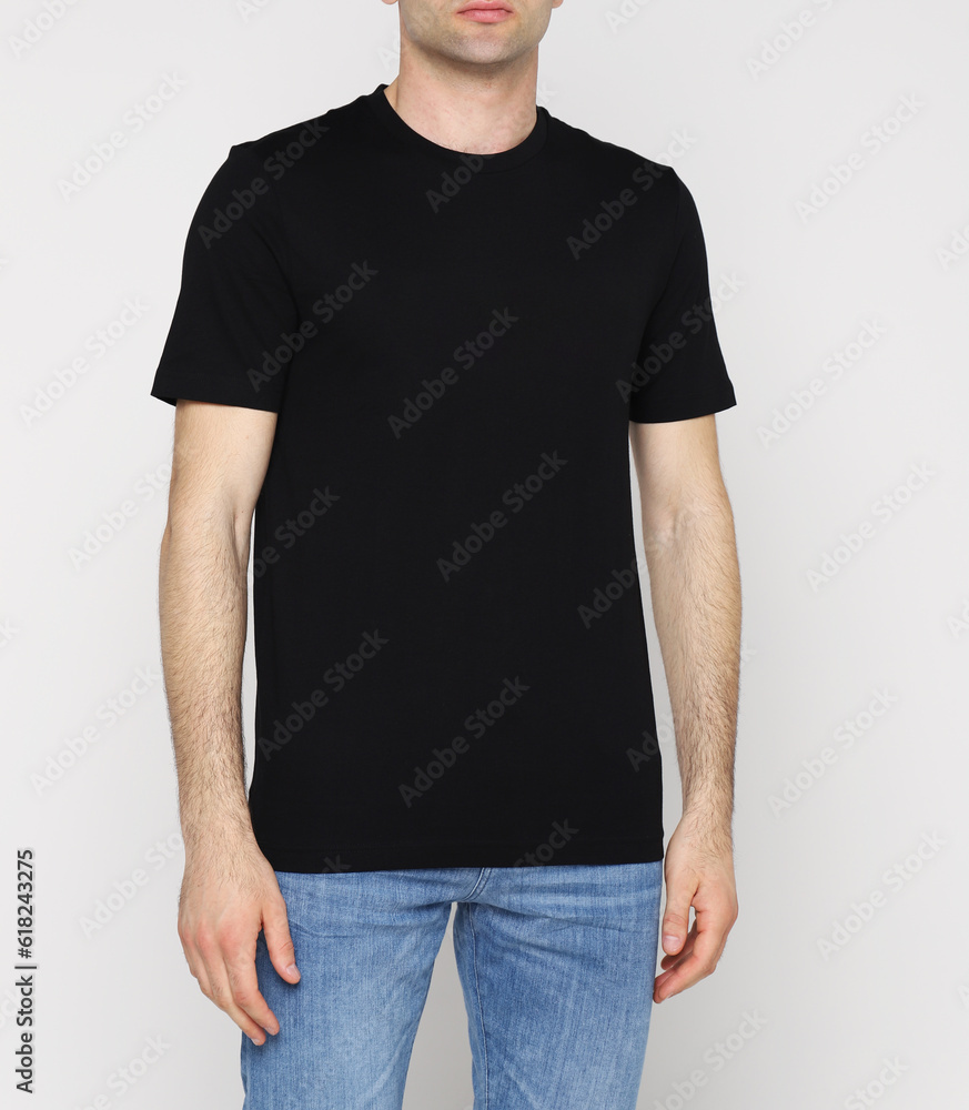 Obraz premium man in white t shirt
