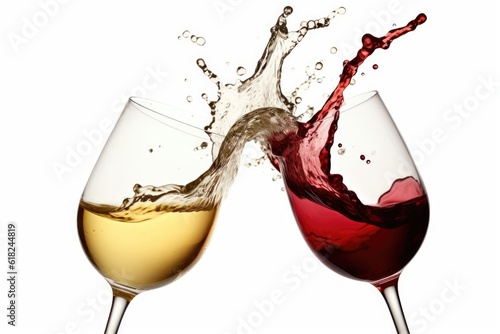 Wine Splash with Glass Toss