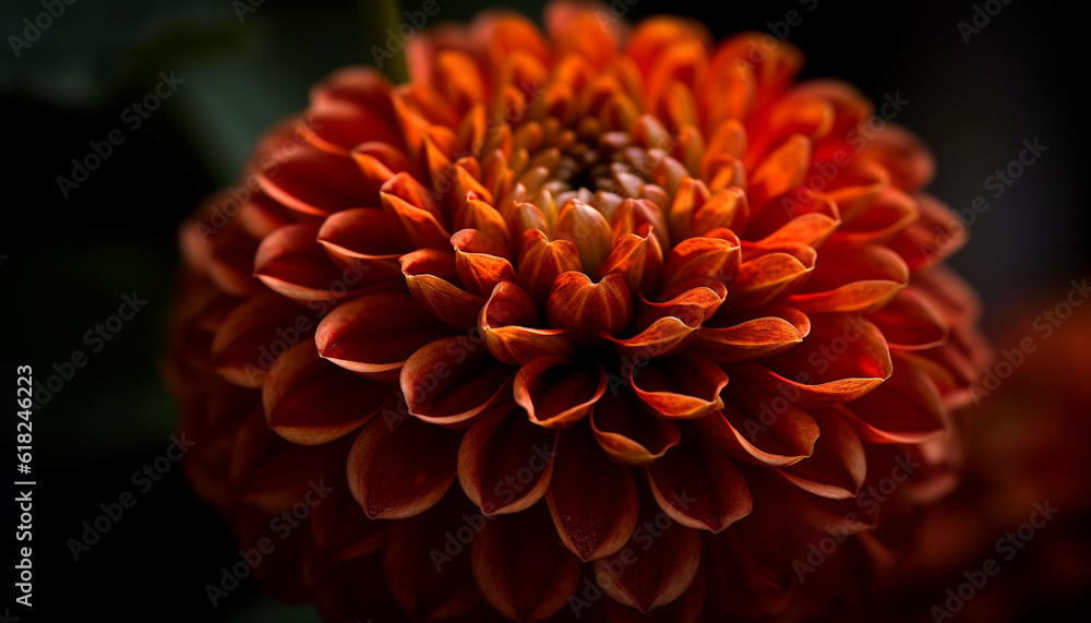 Vibrant dahlias bloom in formal garden beauty generated by AI Vibrant dahlias bloom in formal garden beauty generated by AI