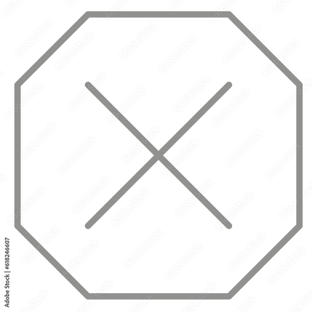 hexagon x icon hexagon x icon