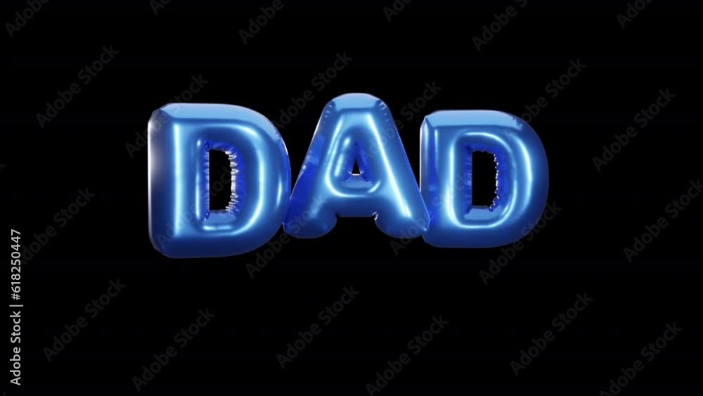 Dad Balloons on a transparent alpha channel in a seamless loop. Dad Balloons on a transparent alpha channel in a seamless loop.