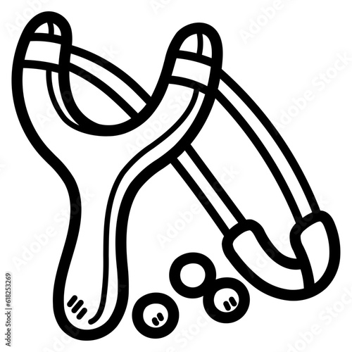 slingshot line icon style