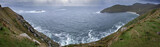 Westcoast Ireland. Rouch coastline. Ocean. Panorama.  Waves. Keel.