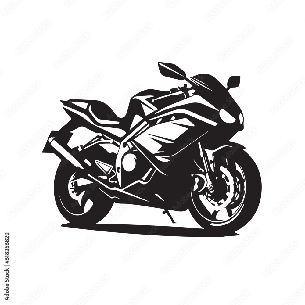 Obraz premium motorcycle on a white background vector
