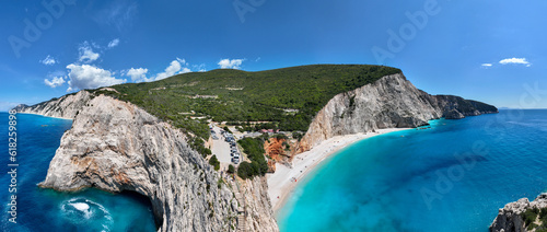 Fototapeta Naklejka Na Ścianę i Meble -  Porto Katsiki beach on the island of Lefkada in Greece