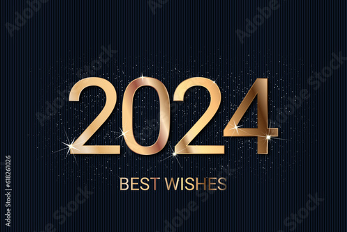 2024 - happy new year - best wishes 2024 background