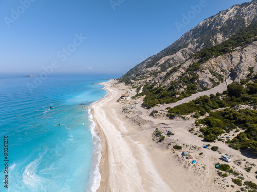 Gialos beach on the island of Lefkada in Greece © Peter