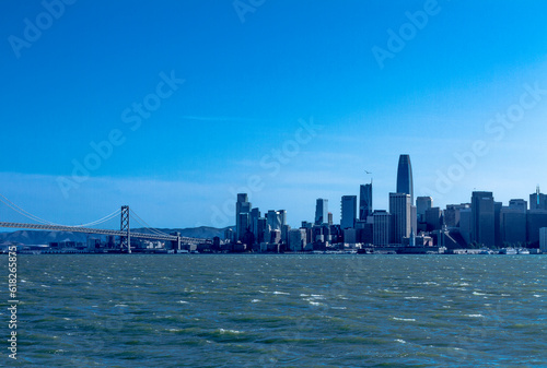 city skyline of San Francisco Bay California 