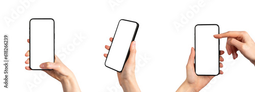 Tableau sur toile Mobile phone mockups set