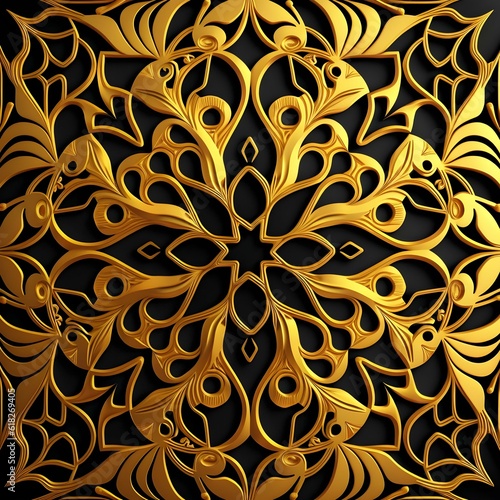 pattern gold color wallpaper illustration 