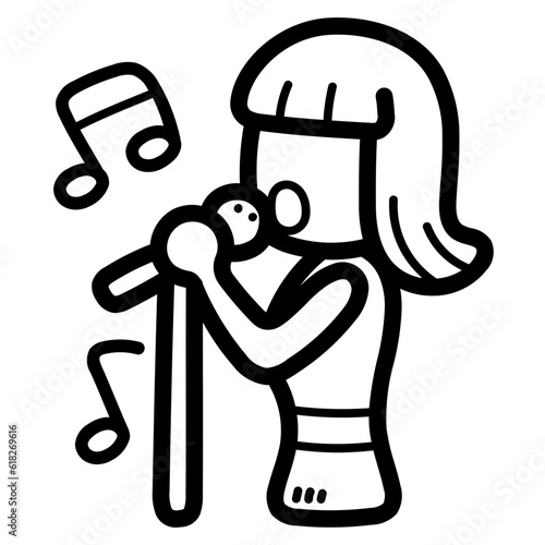 performer line icon style