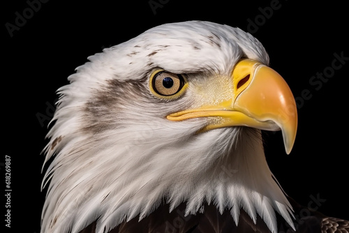 Majestic Bald Eagle Portrait - Created with Generative AI Tools