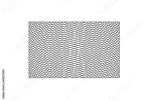 rechteckige fläche mit komplexen symmetrischen netzartigen strukturen, modern art