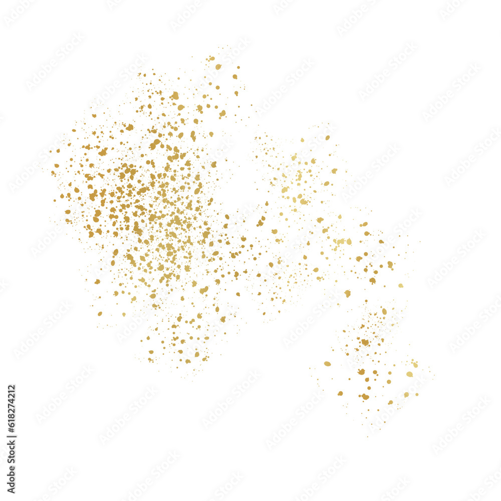 Golden splatter, golden confetti 