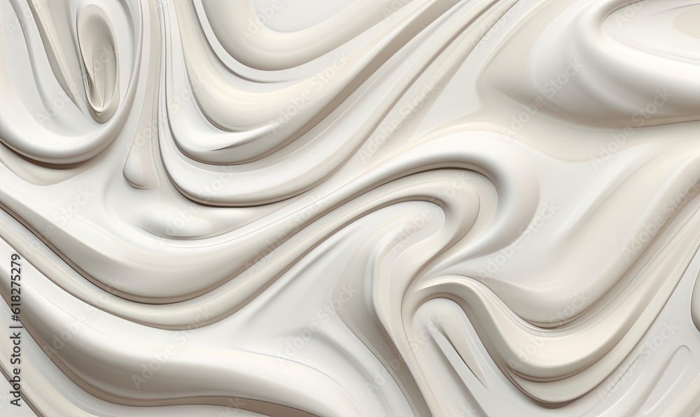 a white background with a wavy pattern of liquid or liquid liquid flowing down the side of it, creating a wavy, flowing, flowing pattern. generative ai a white background with a wavy pattern of liquid or liquid liquid flowing down the side of it, creating a wavy, flowing, flowing pattern. generative ai
