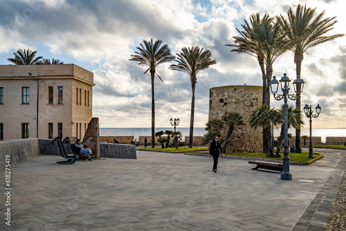 Marina of alghero west sardinia