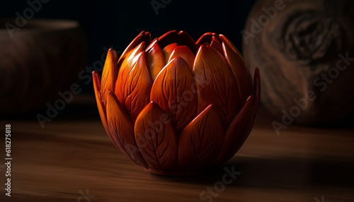 Single flower in vase brings summer freshness   generated by AI