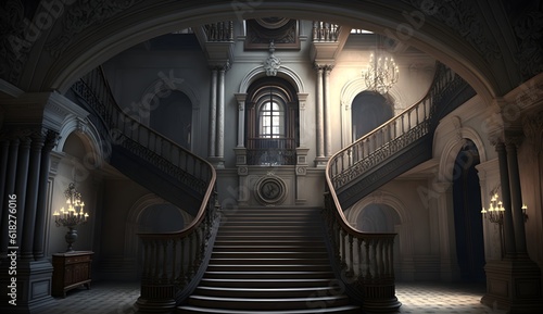 grand staircase interior ominous  © David