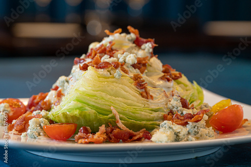 Wedge Salad with Heirloom Tomatoes, Bacon and Blue Cheese