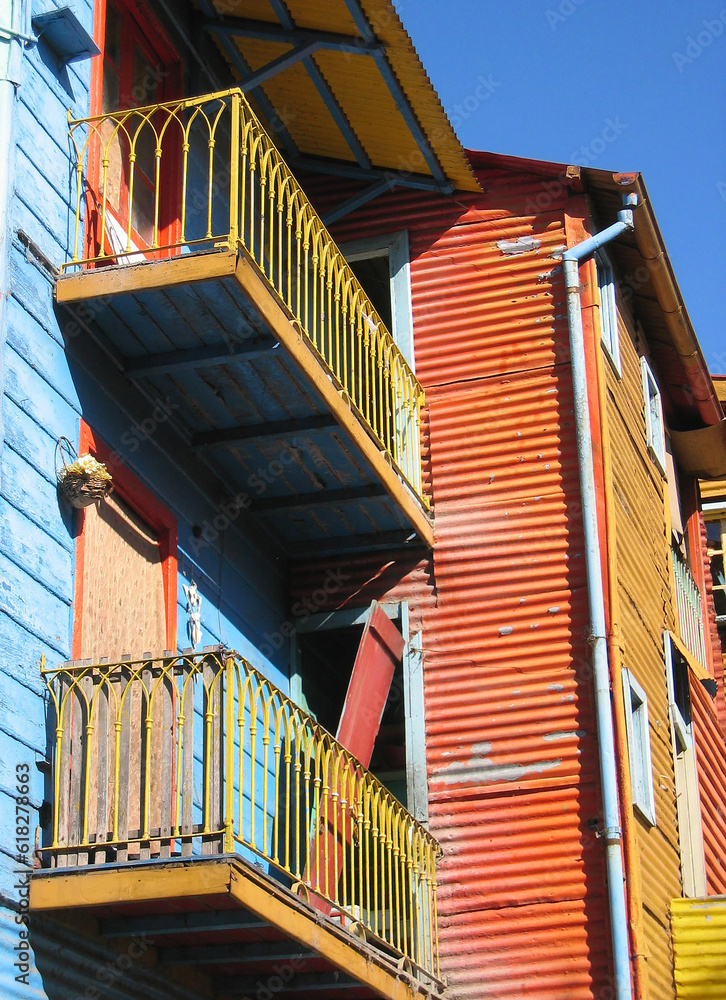 Colorful Local Houses in Buenos Aires