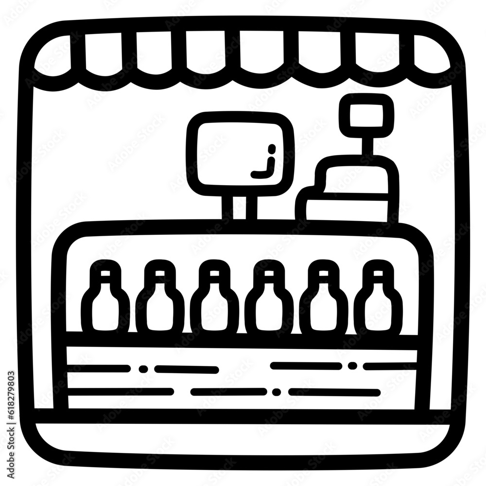 market line icon style market line icon style