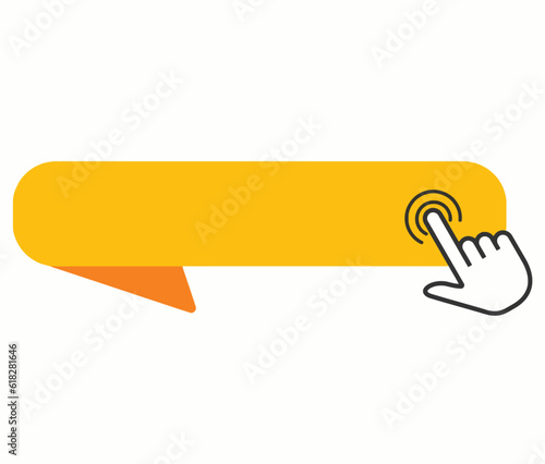 Click here icon. Pointer clicking vector illustration on isolated background. Web button sign business concept. Vector stock illustration stock illustration
