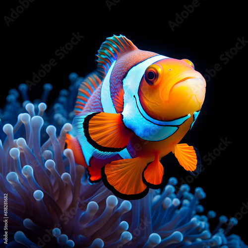 a fish with anemone