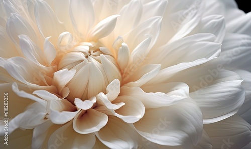  a white flower with a black background is shown in this image.  generative ai © Olga